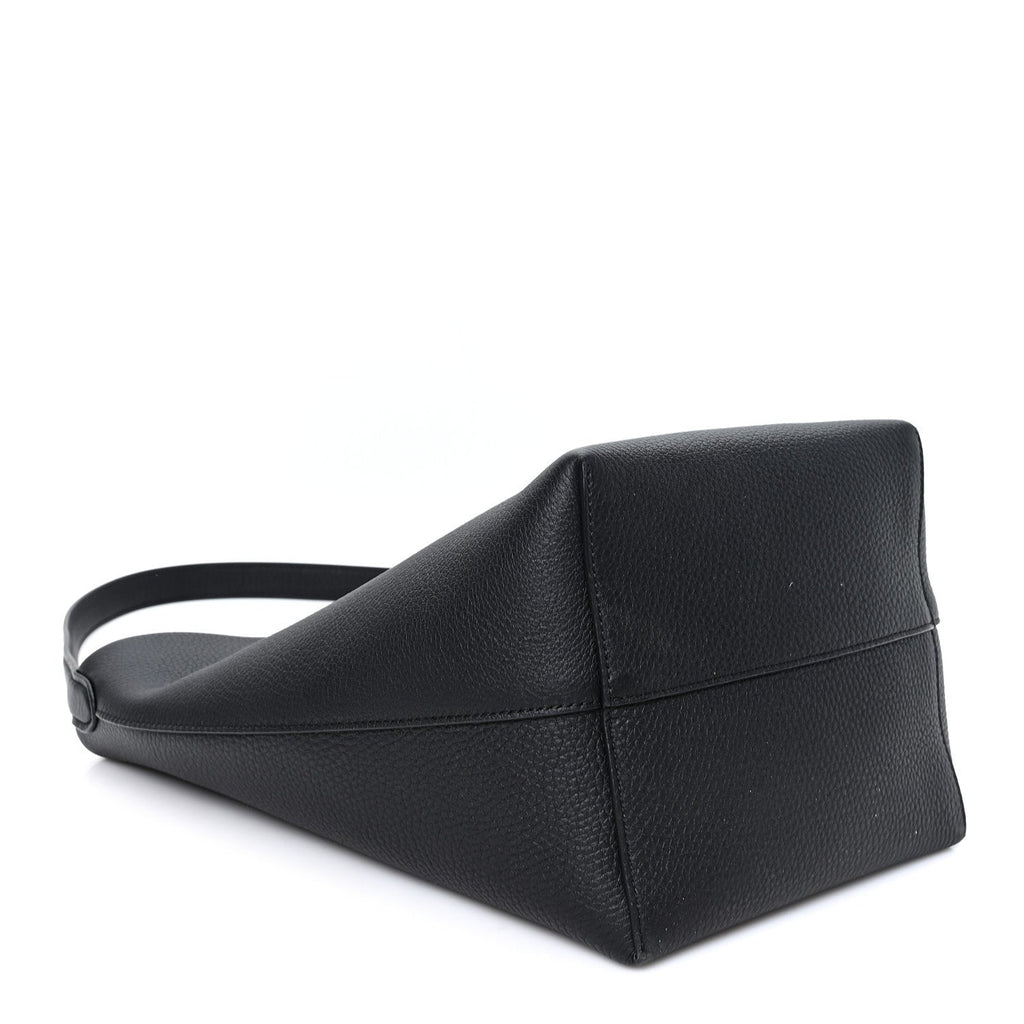 Grained Calfskin Medium N/S Park Tote Black