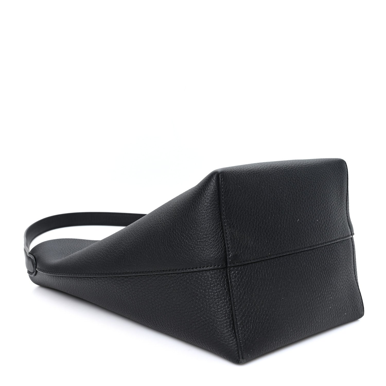 Grained Calfskin Medium N/S Park Tote Black