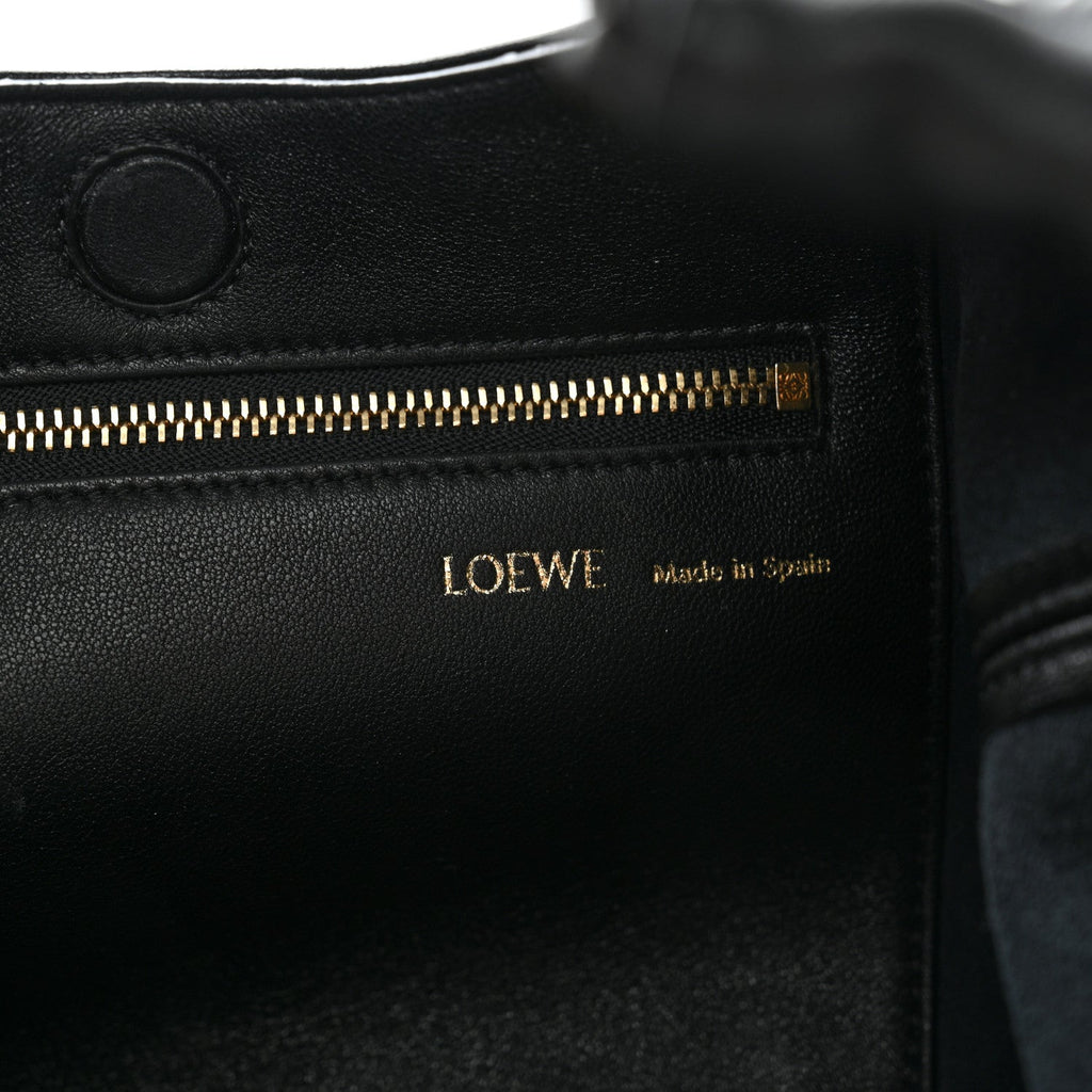 Mellow Nappa Small Monochrome Squeeze Bag Black