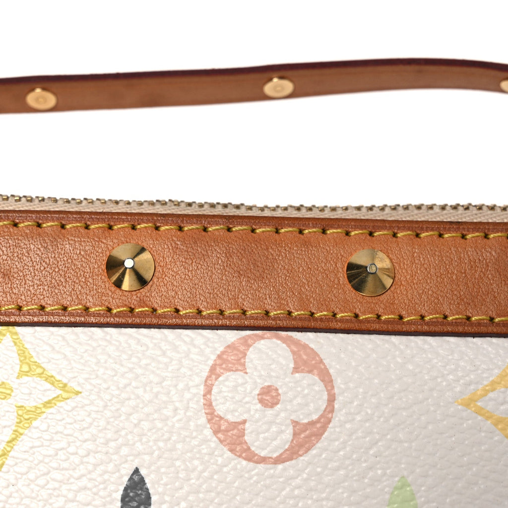 Monogram Multicolor Pochette Accessories White