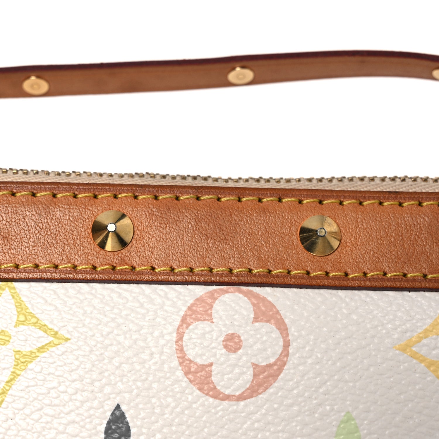Monogram Multicolor Pochette Accessories White