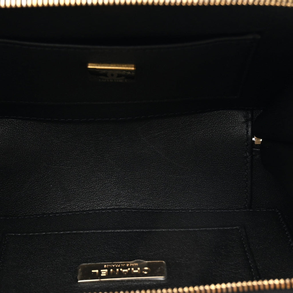 Lambskin Quilted Coco Click Bag Black