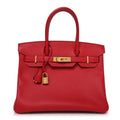 Epsom Birkin 30 Rouge Casaque