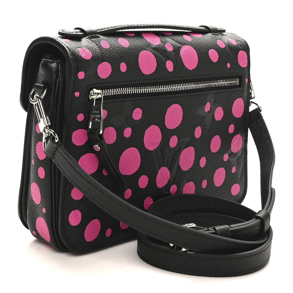 LV x YK Empreinte Monogram Giant Pochette Metis Black Fuchsia