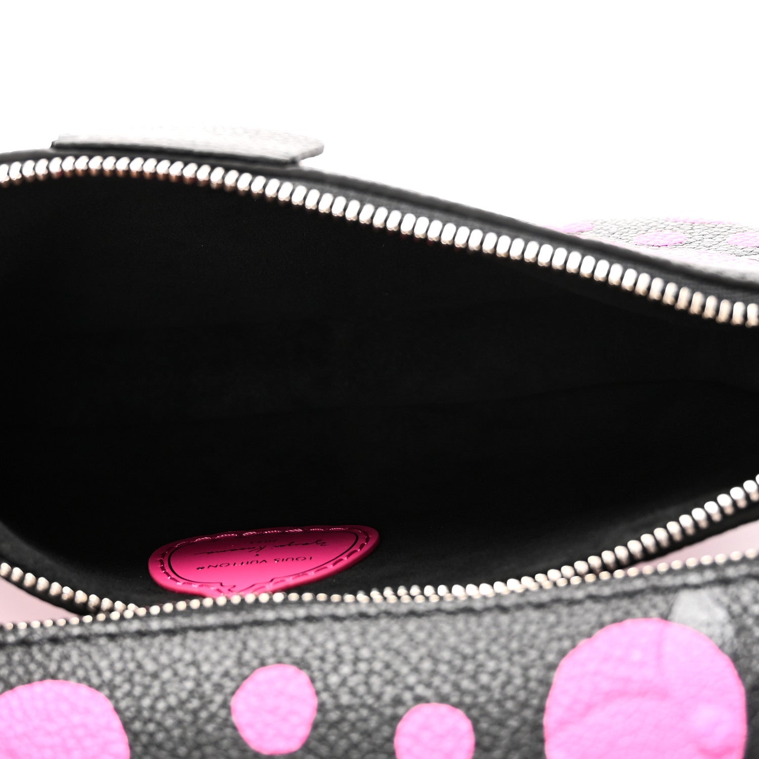 LV X YK Empreinte Multi Pochette Accessories Black Fuchsia