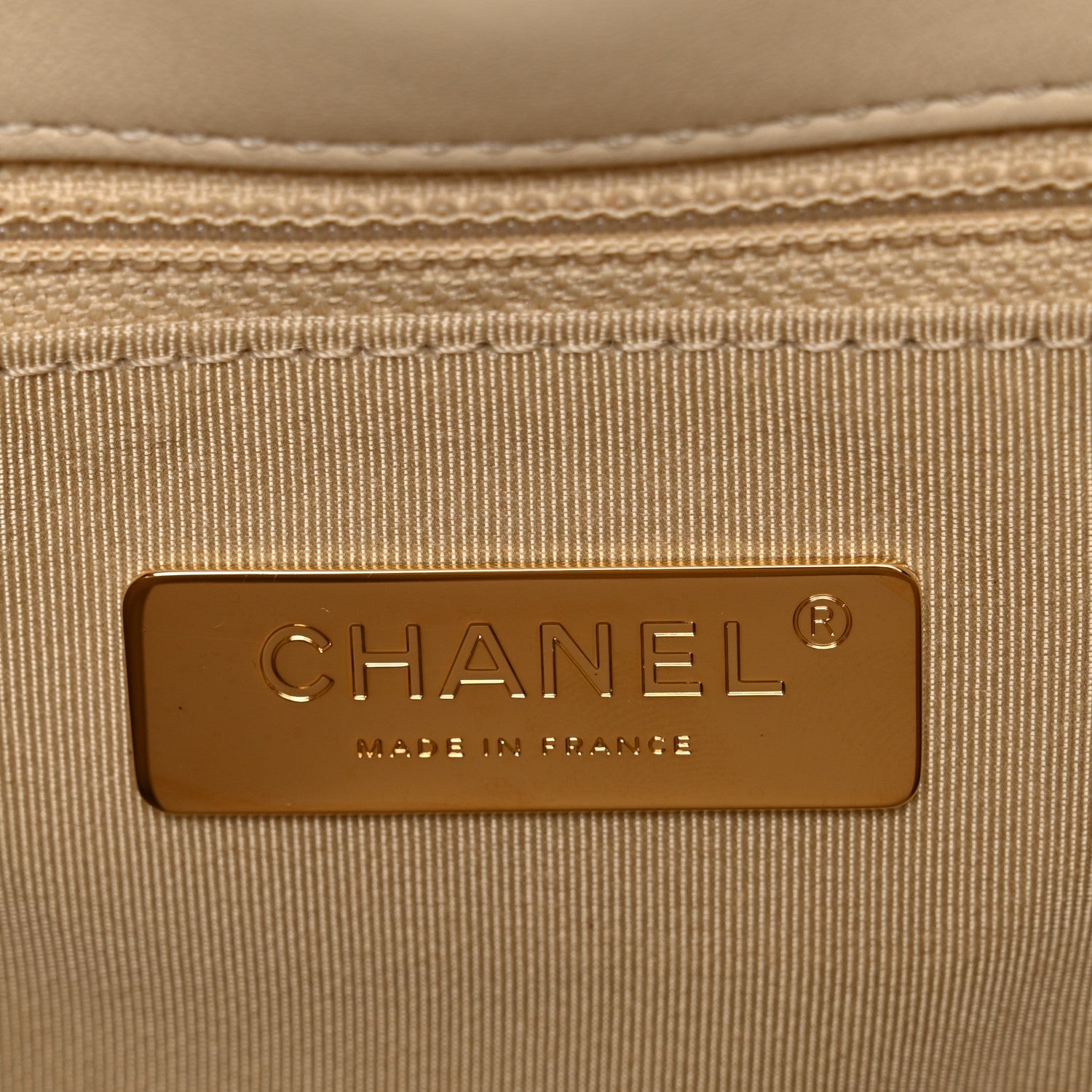 Lambskin Quilted Medium Chanel 19 Flap Beige