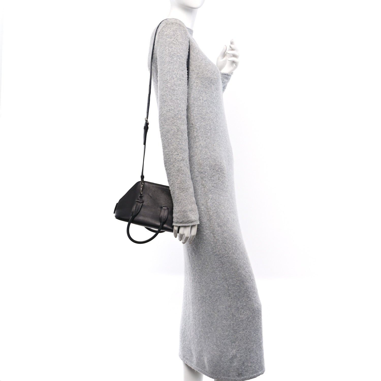 Saddle Calfskin Mini Devon Bag Black