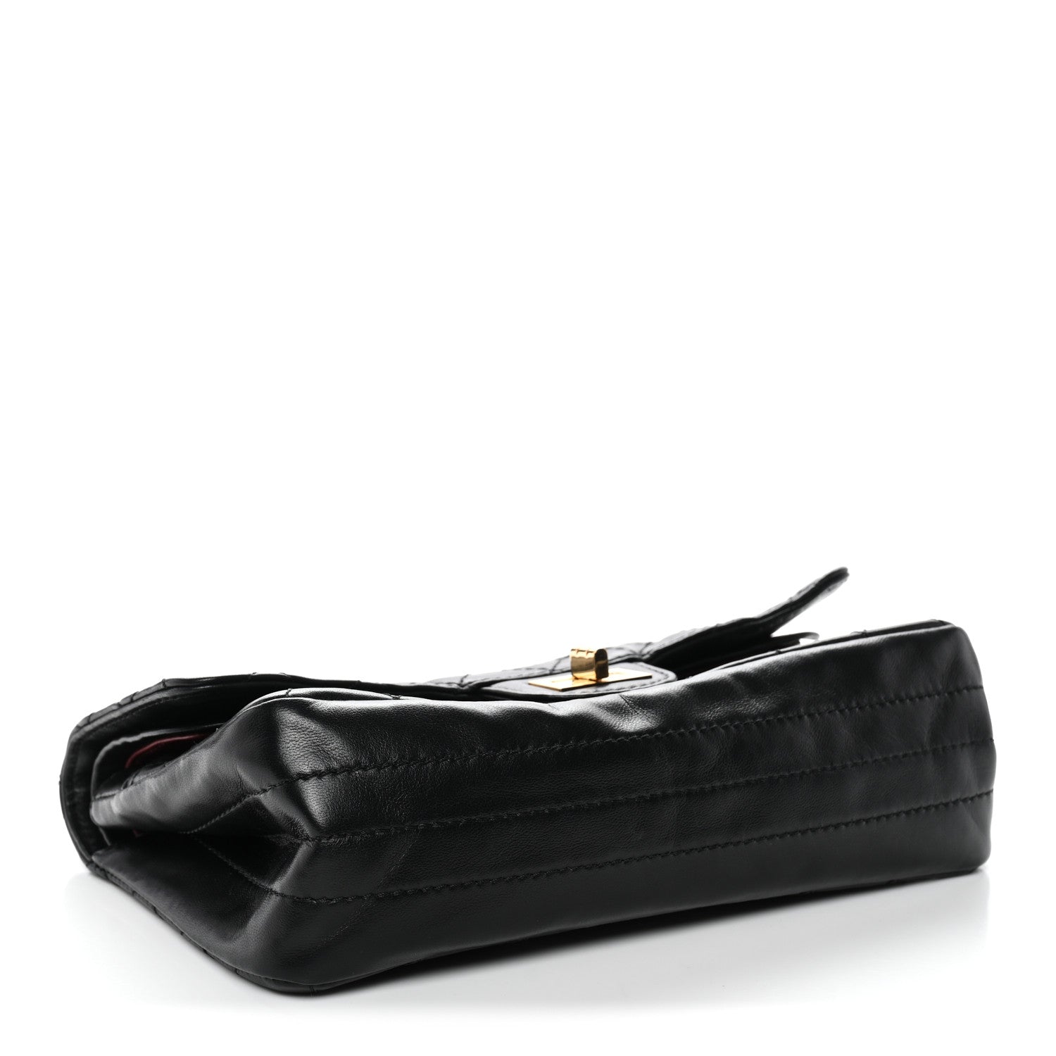 Lambskin Quilted Crush 2.55 Reissue 225 Flap Black