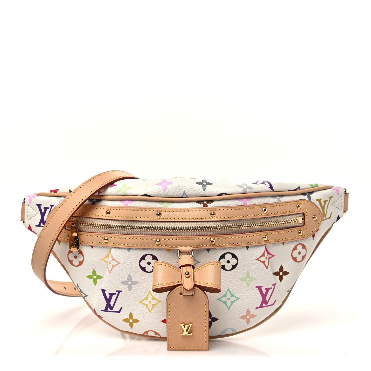 LV X TM Monogram Multicolor High Rise Bumbag White