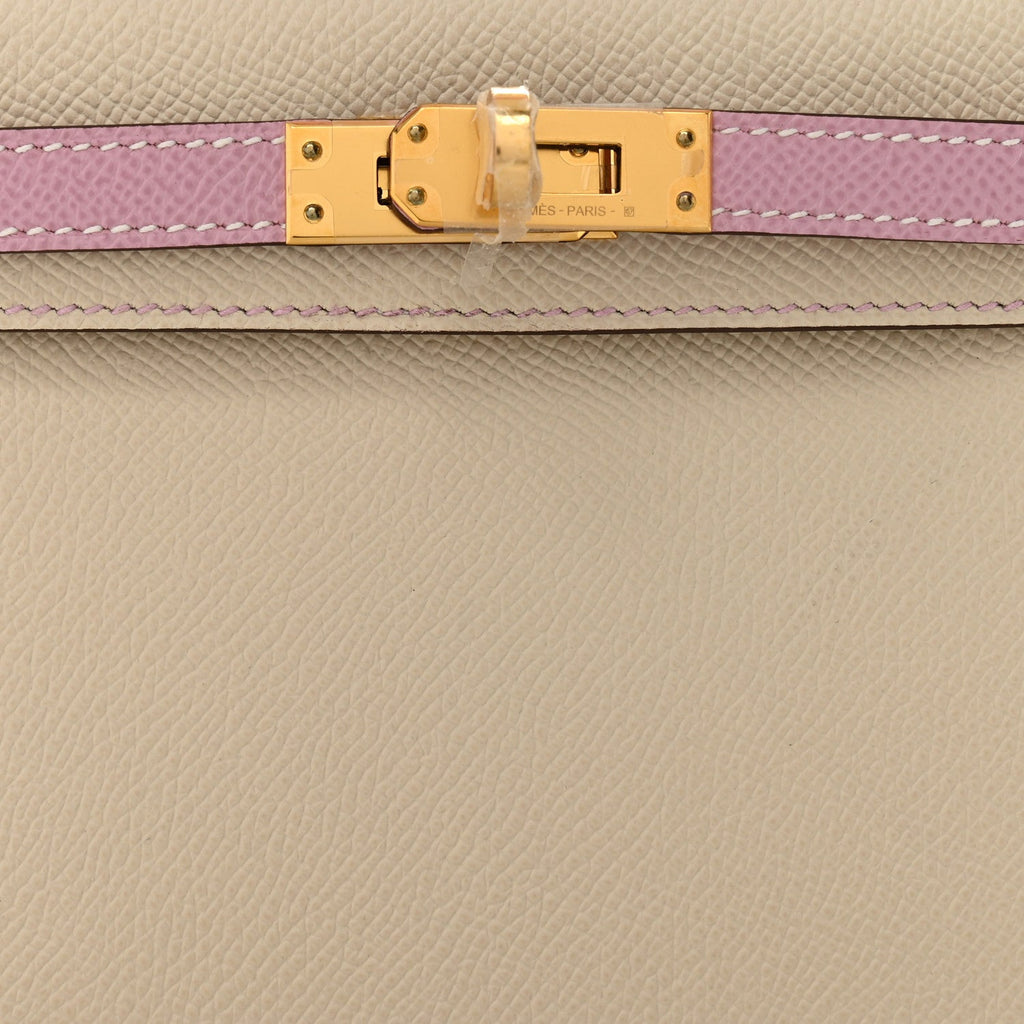 Epsom Horseshoe Mini Kelly Sellier 20 Craie Mauve Sylvestre