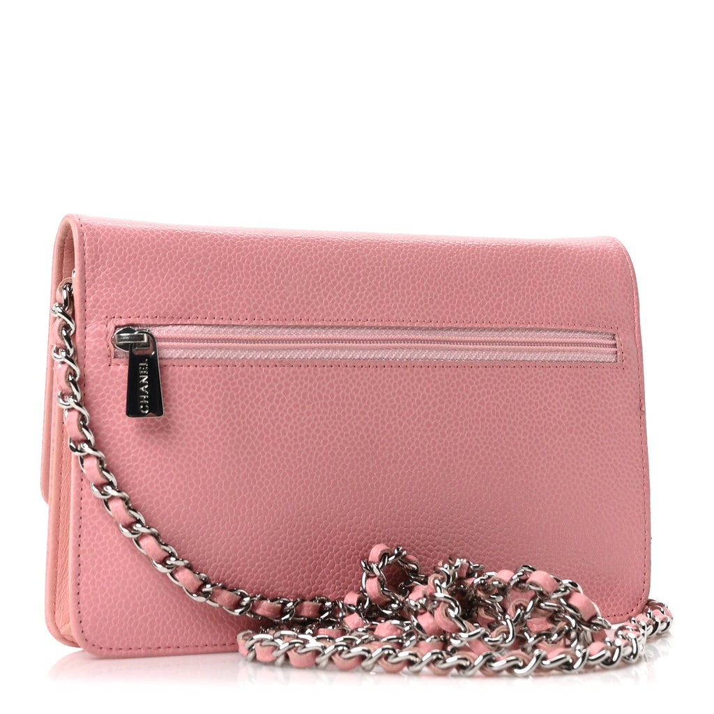 Caviar Timeless CC Wallet on Chain WOC Pink