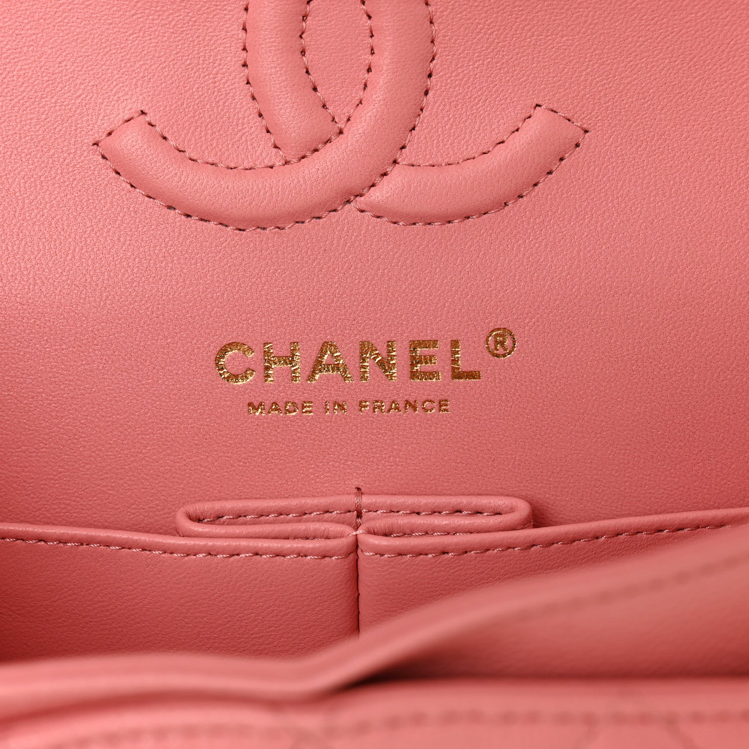 Caviar Quilted Small Double Flap Light Pink