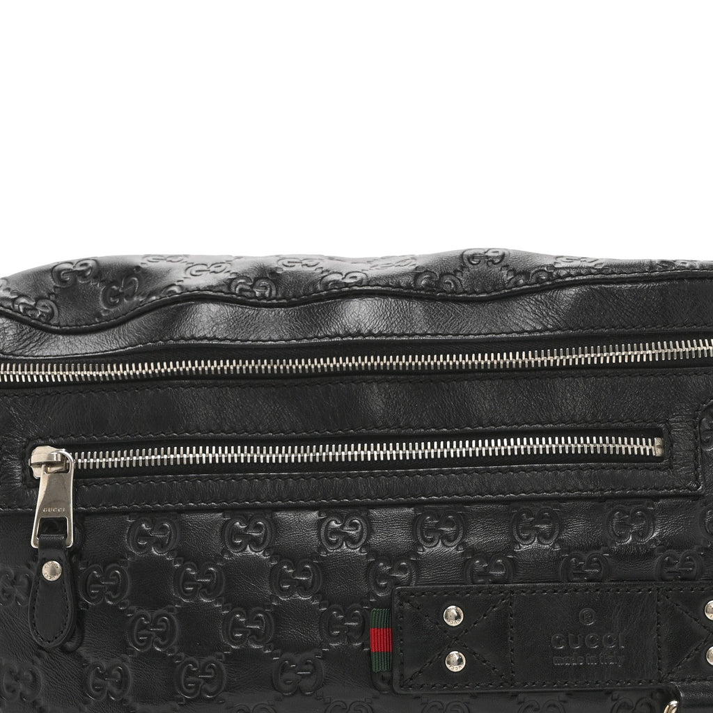 Guccissima Web Belt Bag Black