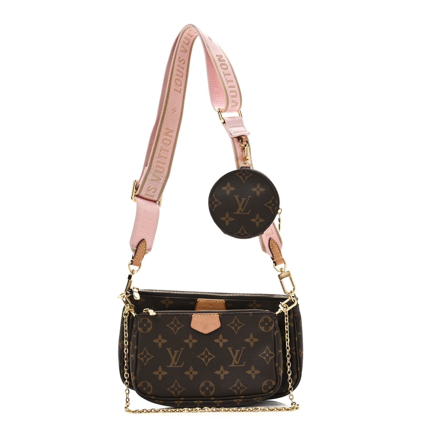 Monogram Multi Pochette Accessories Rose Clair