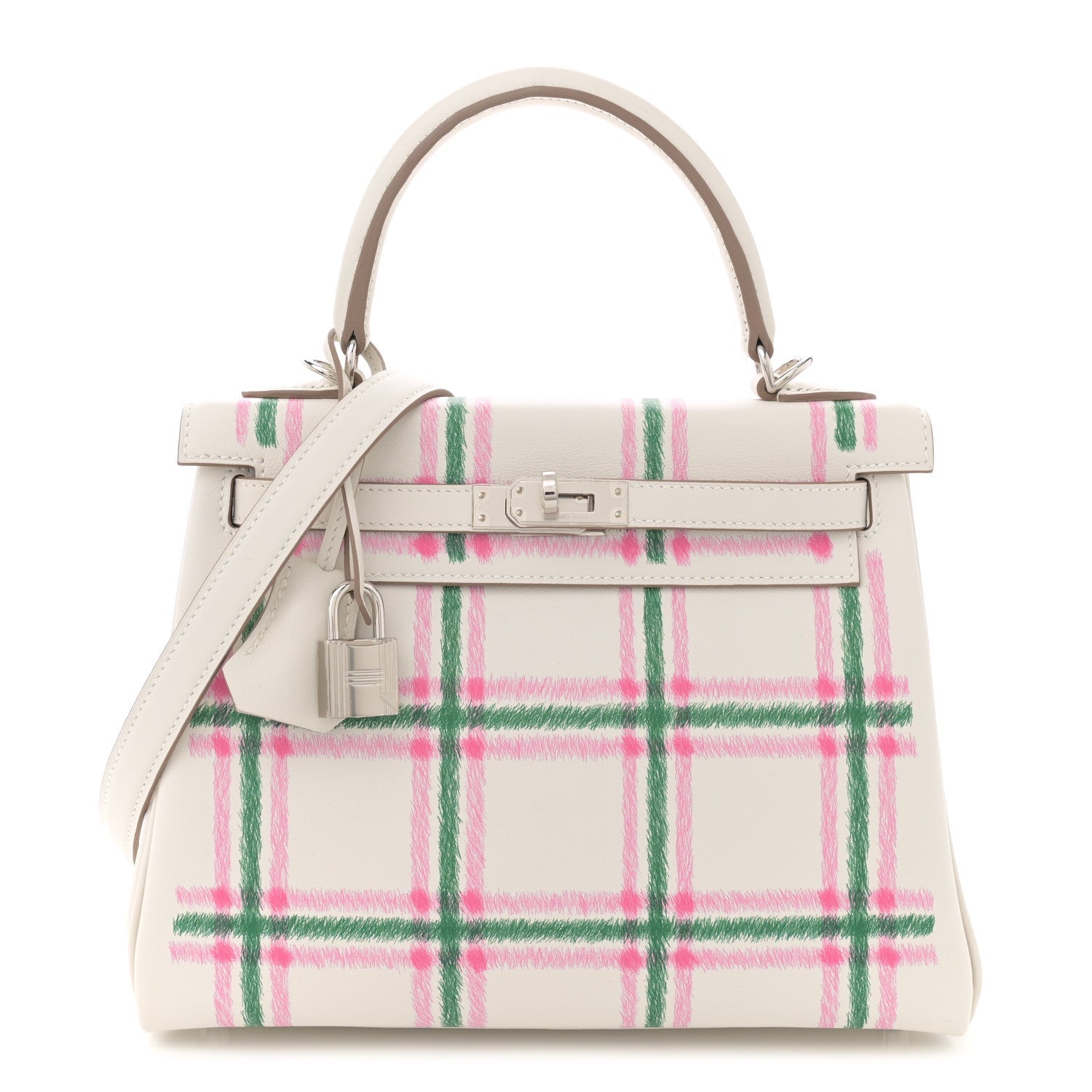 Swift Tartan Kelly Retourne 25 Gris Pale Rose Bubblegum Vert Moyen