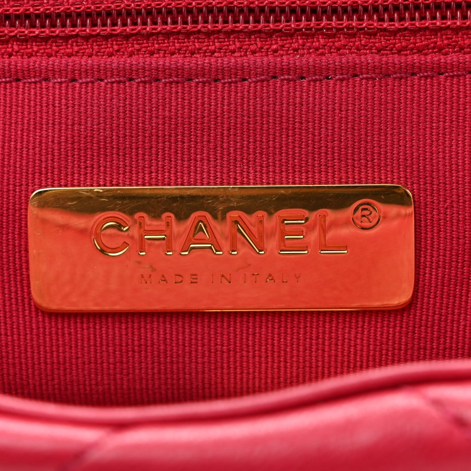 Lambskin Quilted Medium Chanel 19 Flap Dark Pink