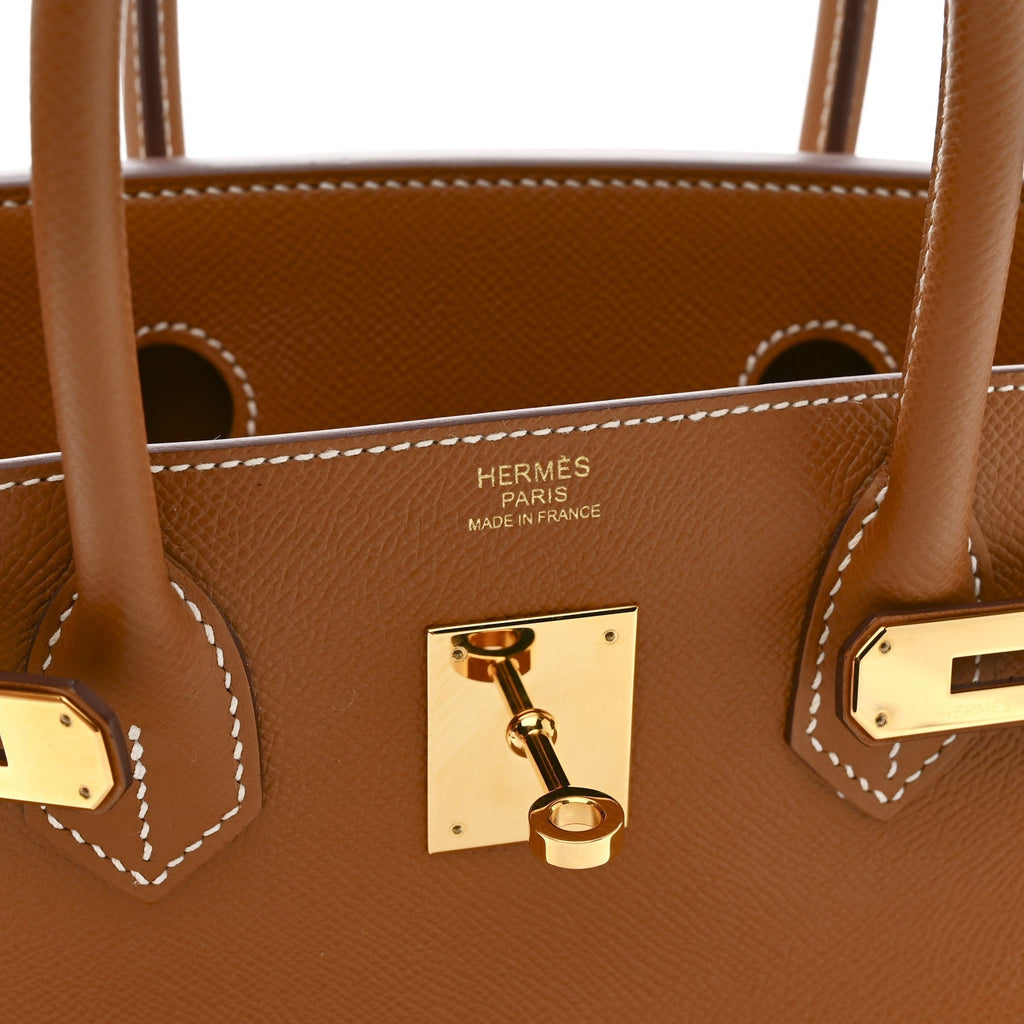 Epsom Birkin 30 Gold