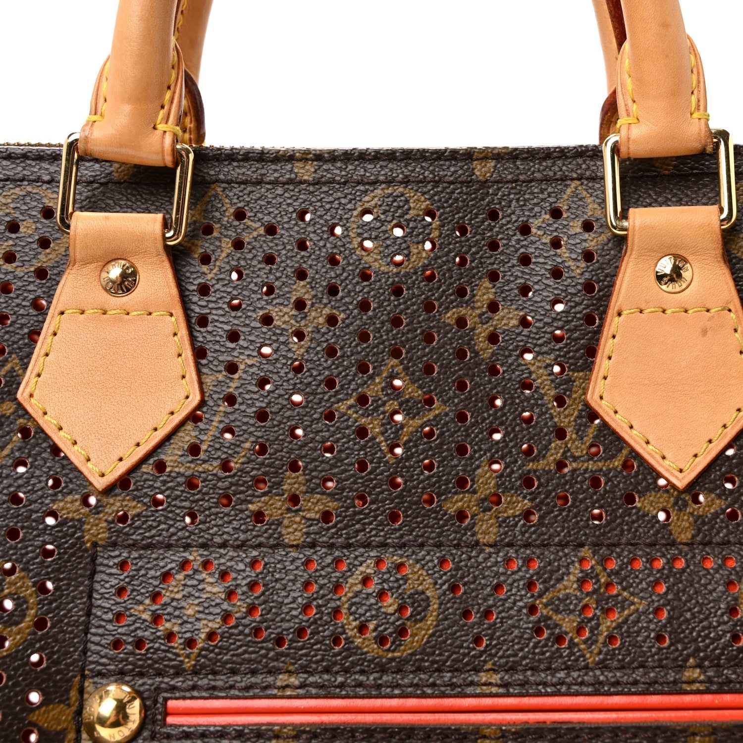 Monogram Perforated Speedy 30 Orange