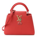LV X TM Taurillon Cerises Capucines BB Rouge