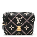 Empreinte Monogram Giant Broderies Pochette Metis Black