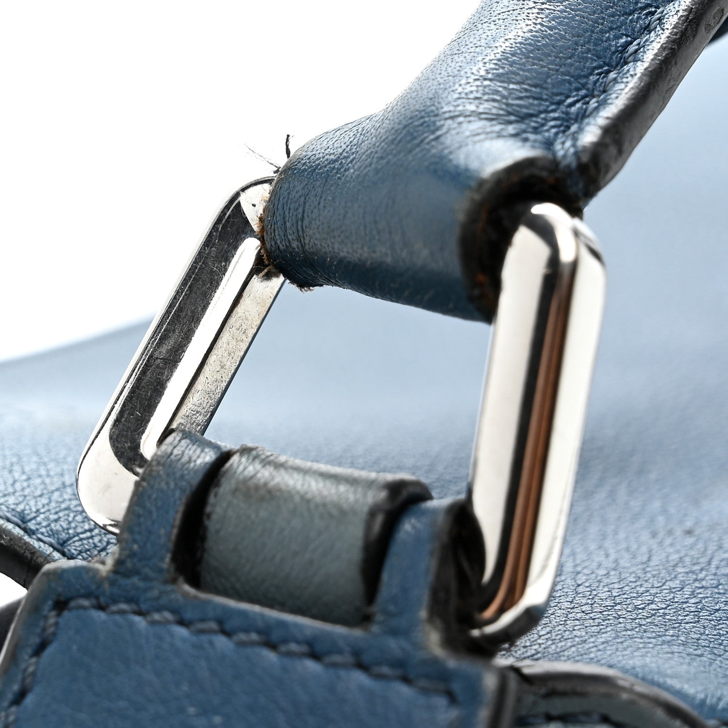 Calfskin Medium Puzzle Bag Marine Stone Steel Blue