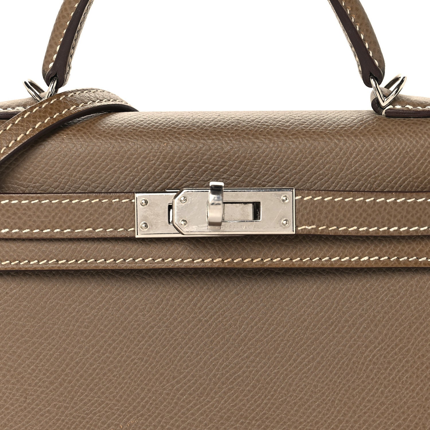 Epsom Mini Kelly Sellier 20 Etoupe