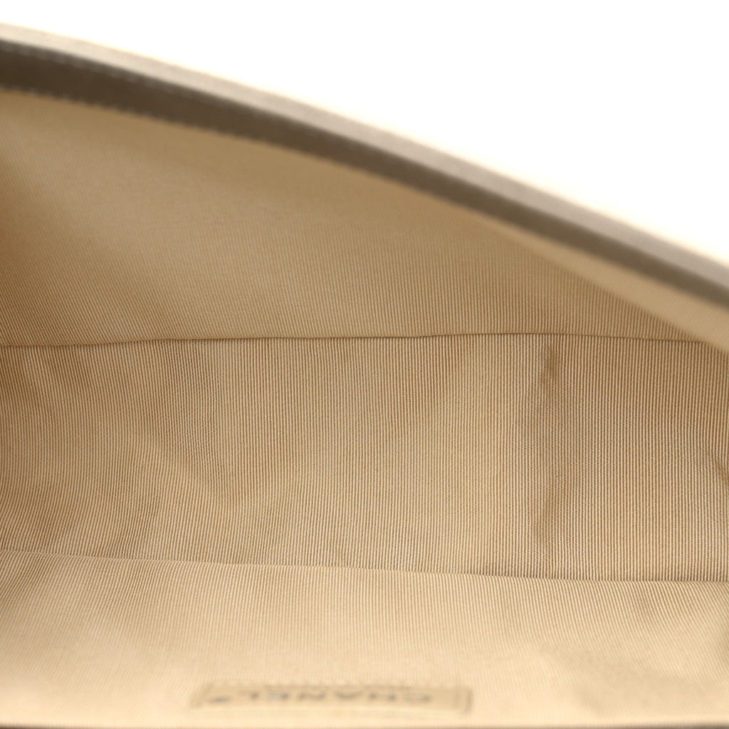 Iridescent Calfskin Quilted Strass Medium Paris Dallas Boy Flap Dark Khaki