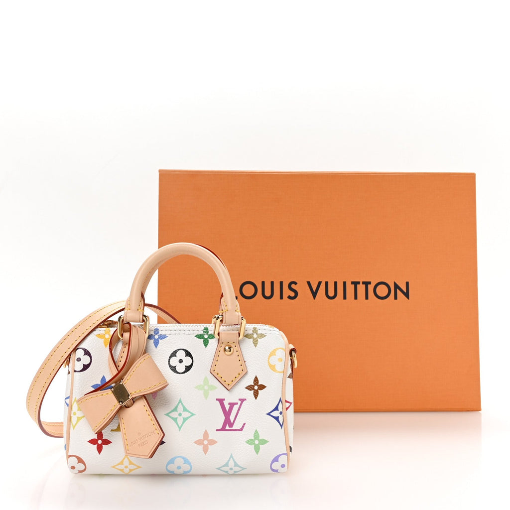 LV X TM Monogram Multicolor Nano Speedy White