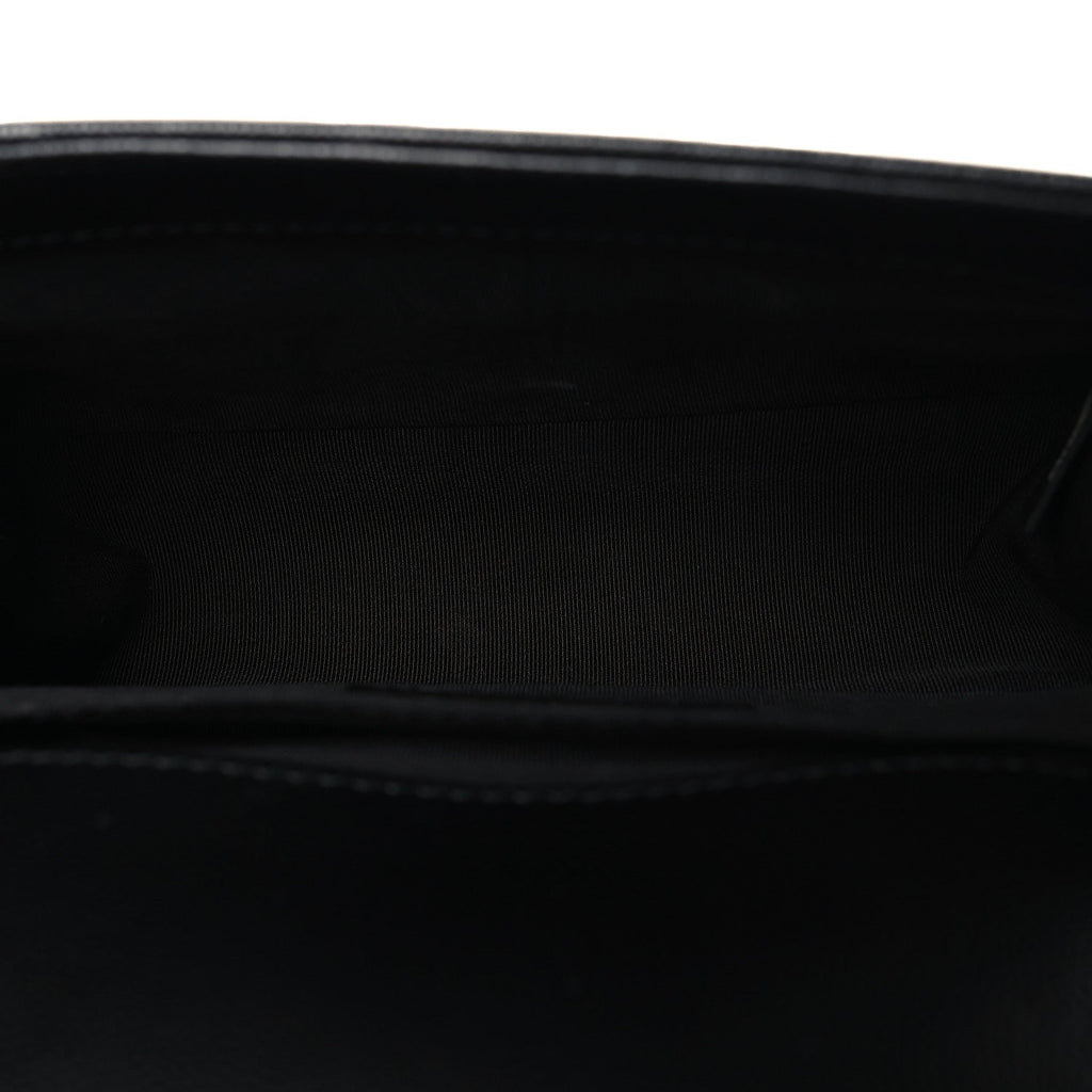 Caviar Quilted Small Boy Flap Black