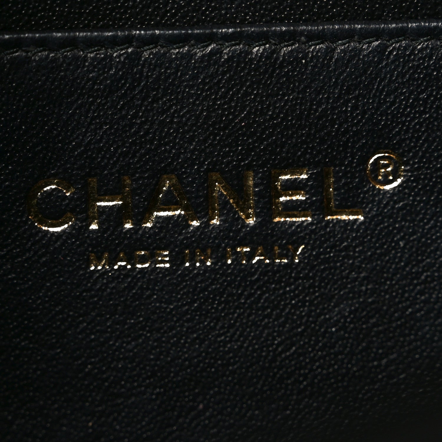 Lambskin Quilted Mini Rectangular Flap Black