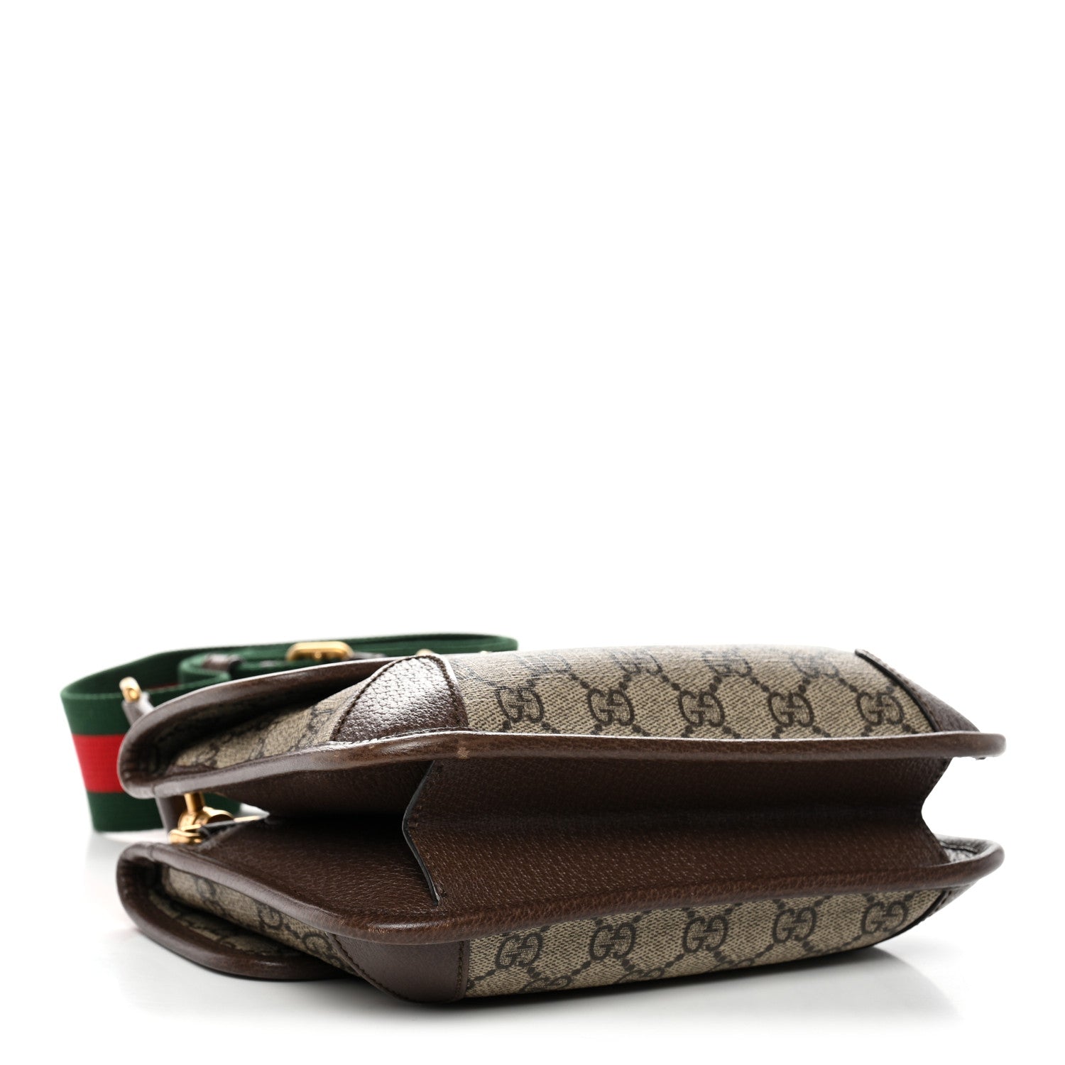 GG Supreme Monogram Web Small Neo Vintage Double Flap Messenger Bag Beige New Acero