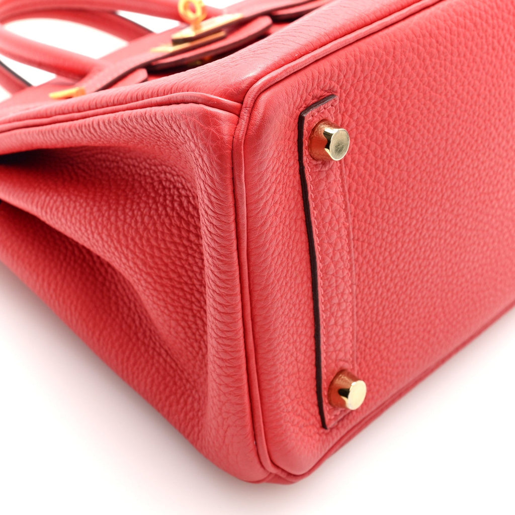 Togo Birkin 25 Rouge Pivoine