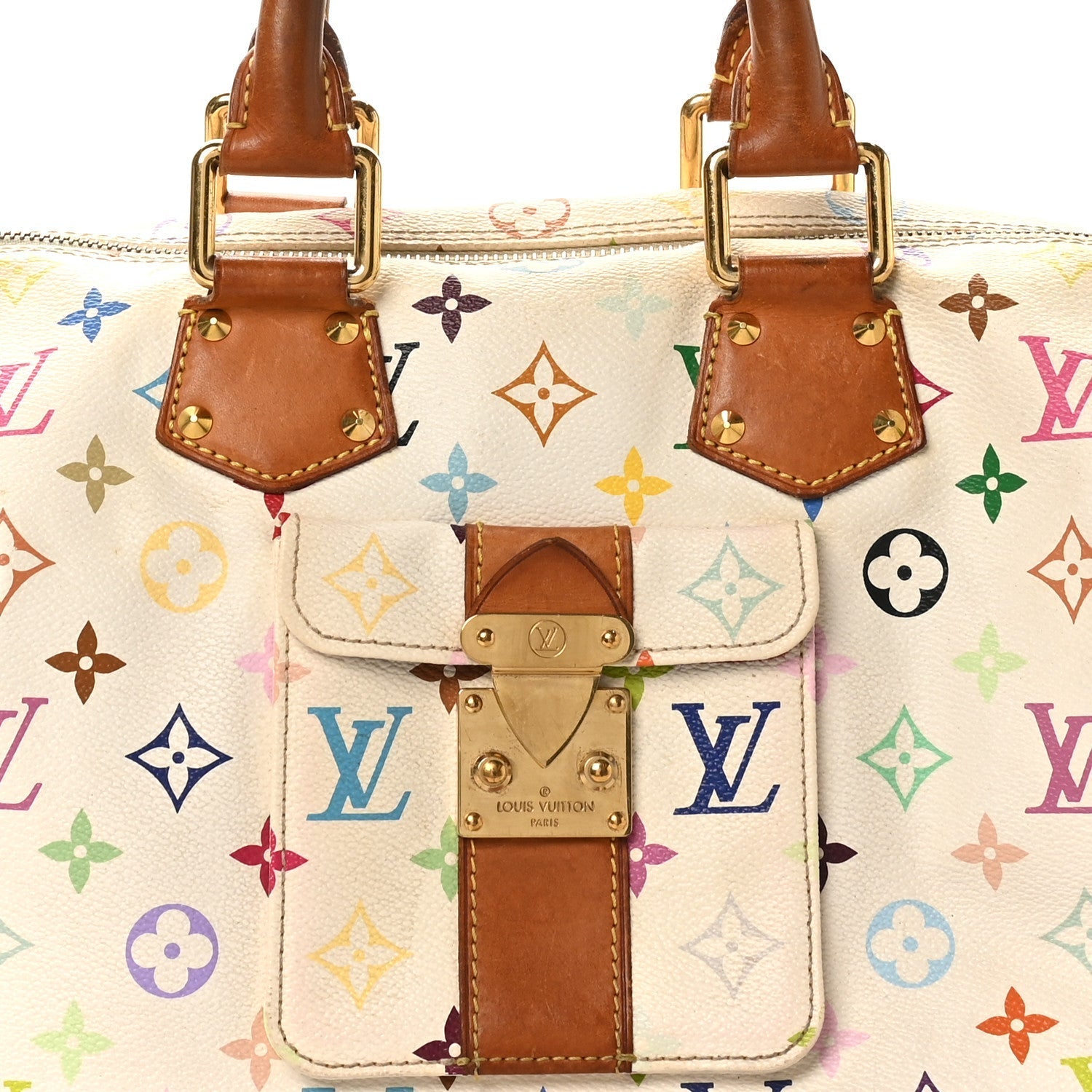 Monogram Multicolor Speedy 30 White