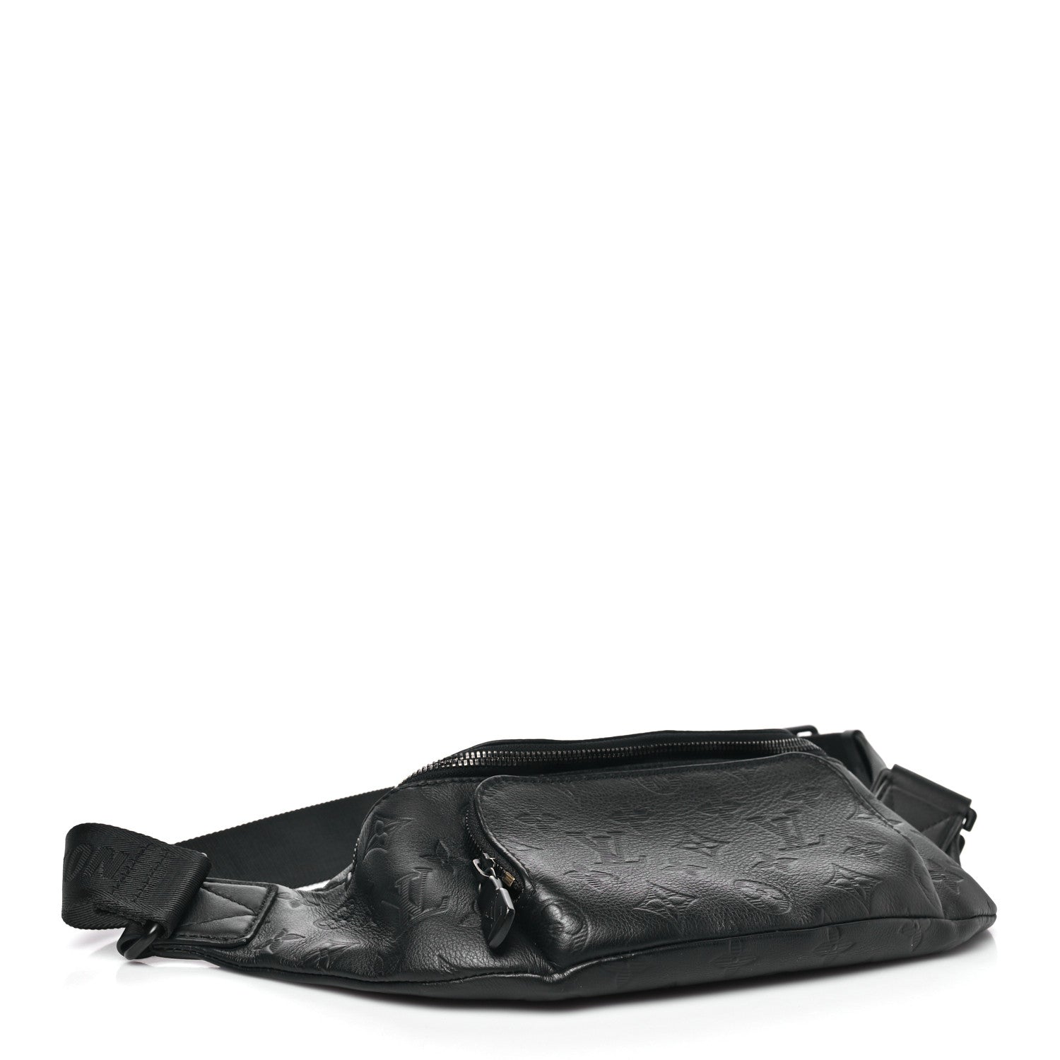 Calfskin Monogram Shadow Rush BumBag Black