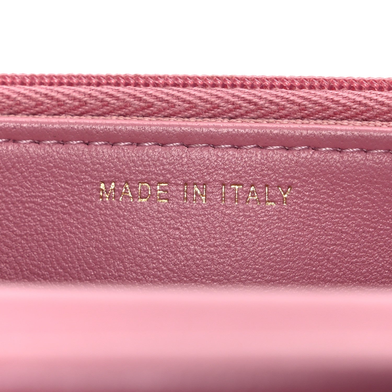 Tweed Quilted Wallet On Chain WOC Pink