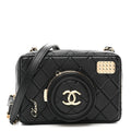 Lambskin Quilted Coco Click Bag Black