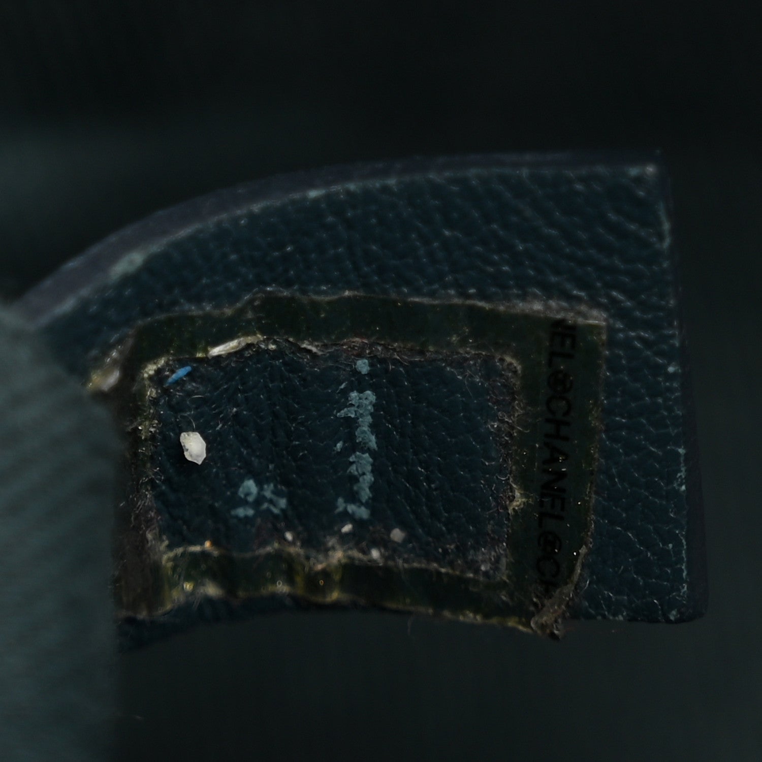 Lambskin Quilted Mini Rectangular Flap Dark Blue