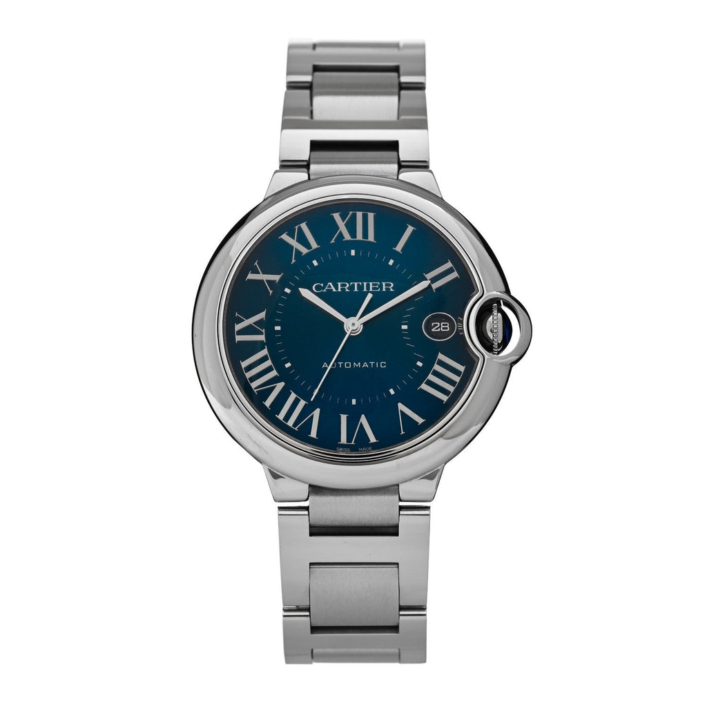 Stainless Steel 40mm Ballon Bleu De Cartier Automatic Watch Blue