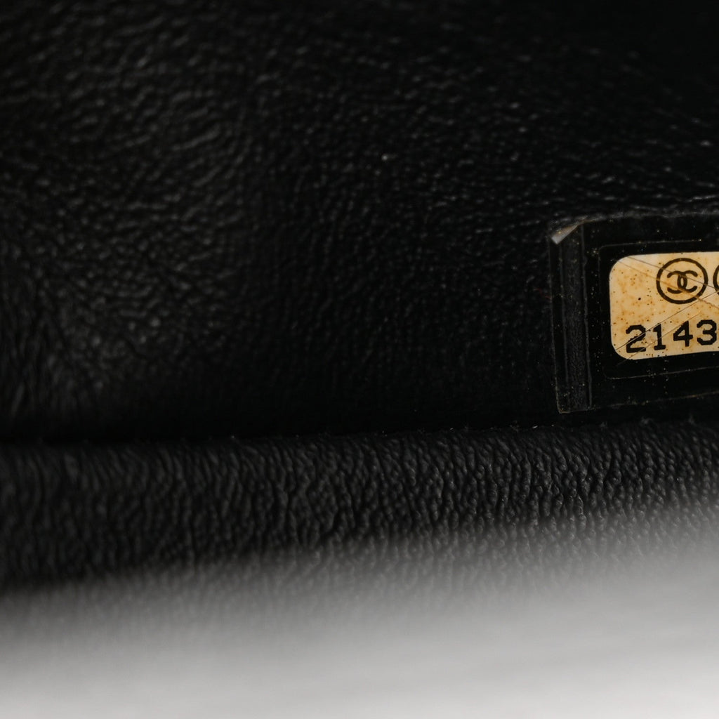 Caviar Quilted Mini Rectangular Flap Black