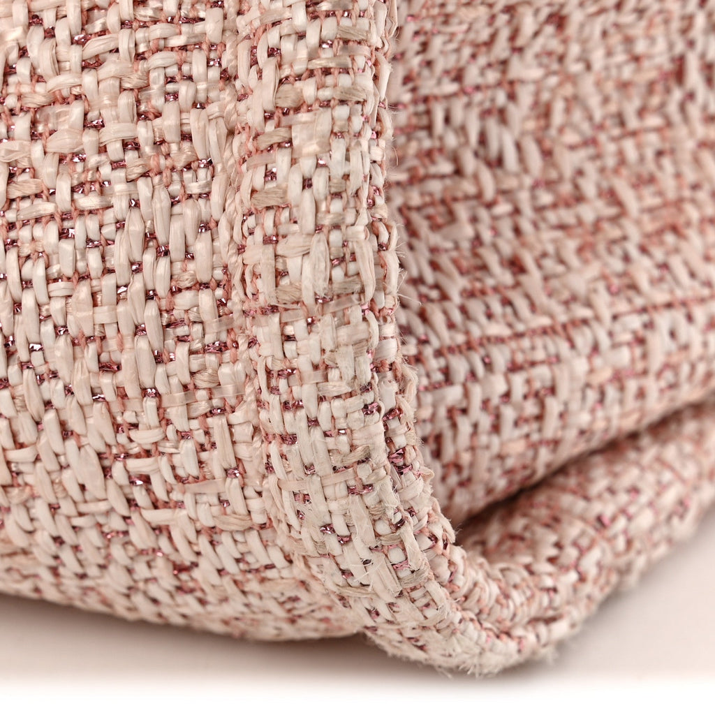 Lurex Boucle Deauville Medium Tote Pink