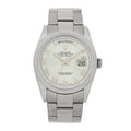 18K White Gold 36mm Oyster Perpetual Day-Date Watch Ice Blue Roman 118209