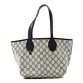 GG Supreme Monogram Denim Small Totissima Reversible Tote Beige Blue