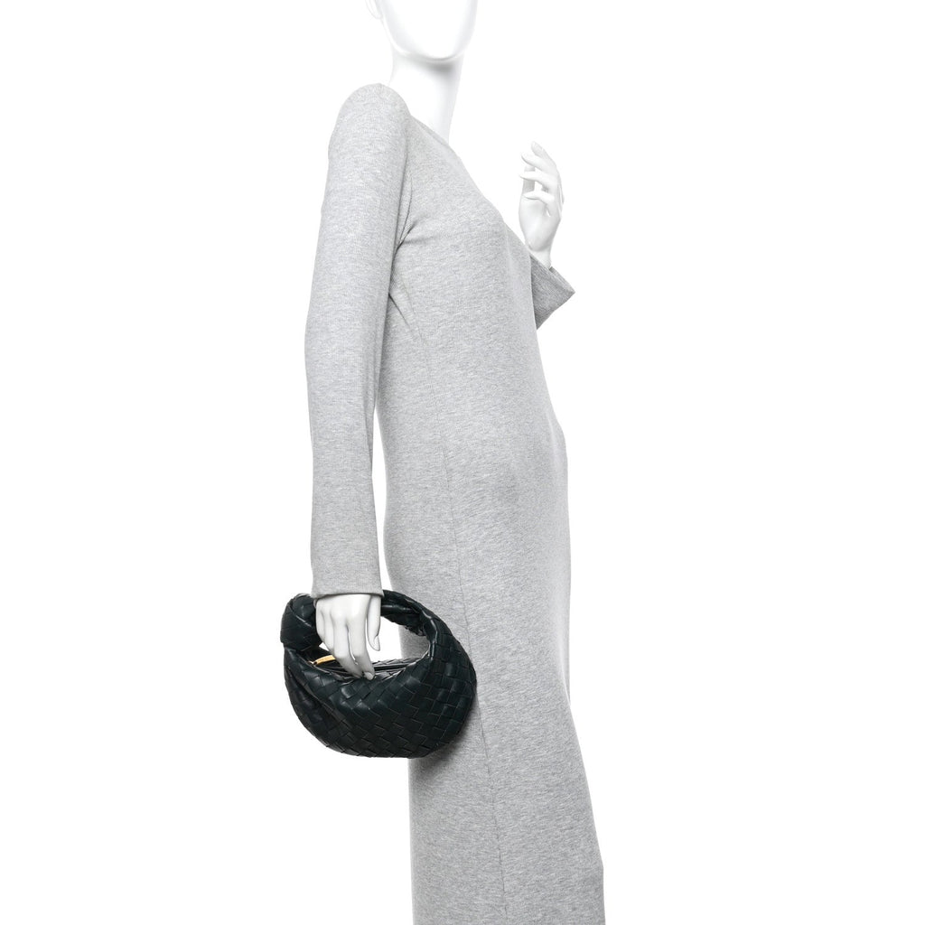 Nappa Intrecciato Mini Jodie Dark Moss