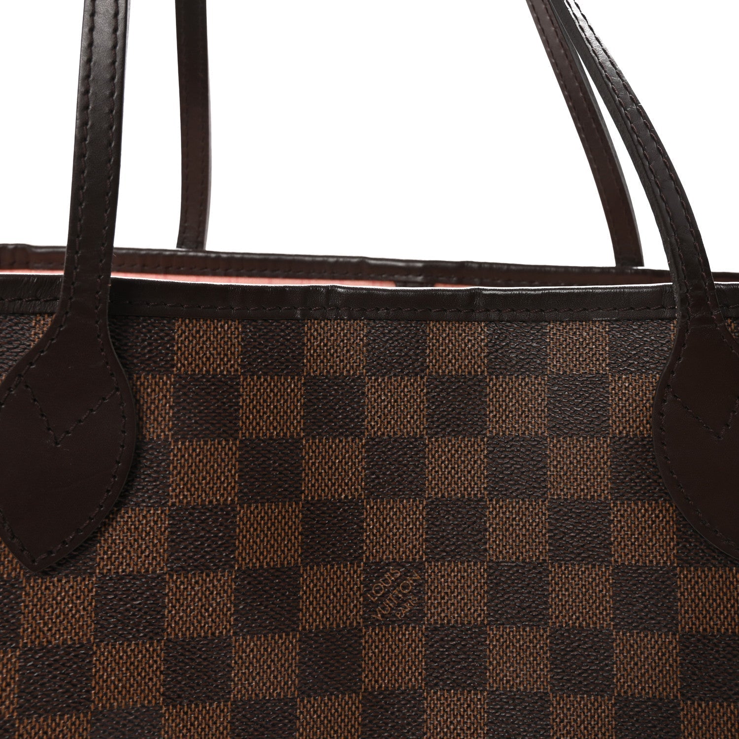 Damier Ebene Neo Neverfull MM Rose Ballerine
