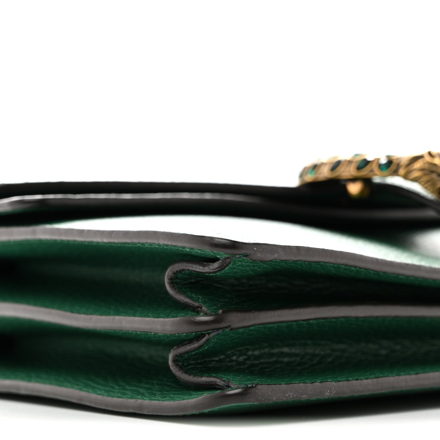 Dollar Calfskin Crystal Small Dionysus Shoulder Bag Emerald