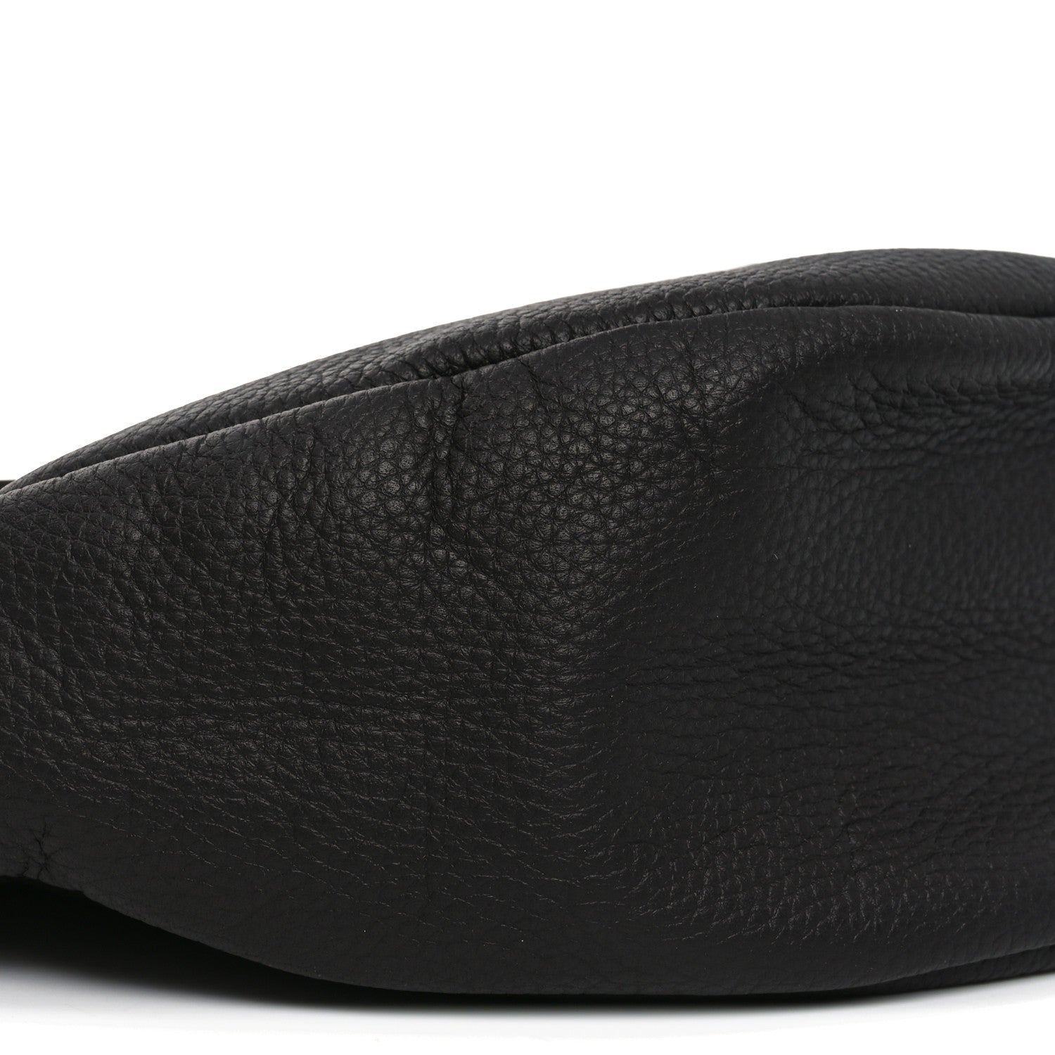 Grained Calfskin Small Slouchy Banana Bag Dark Brown