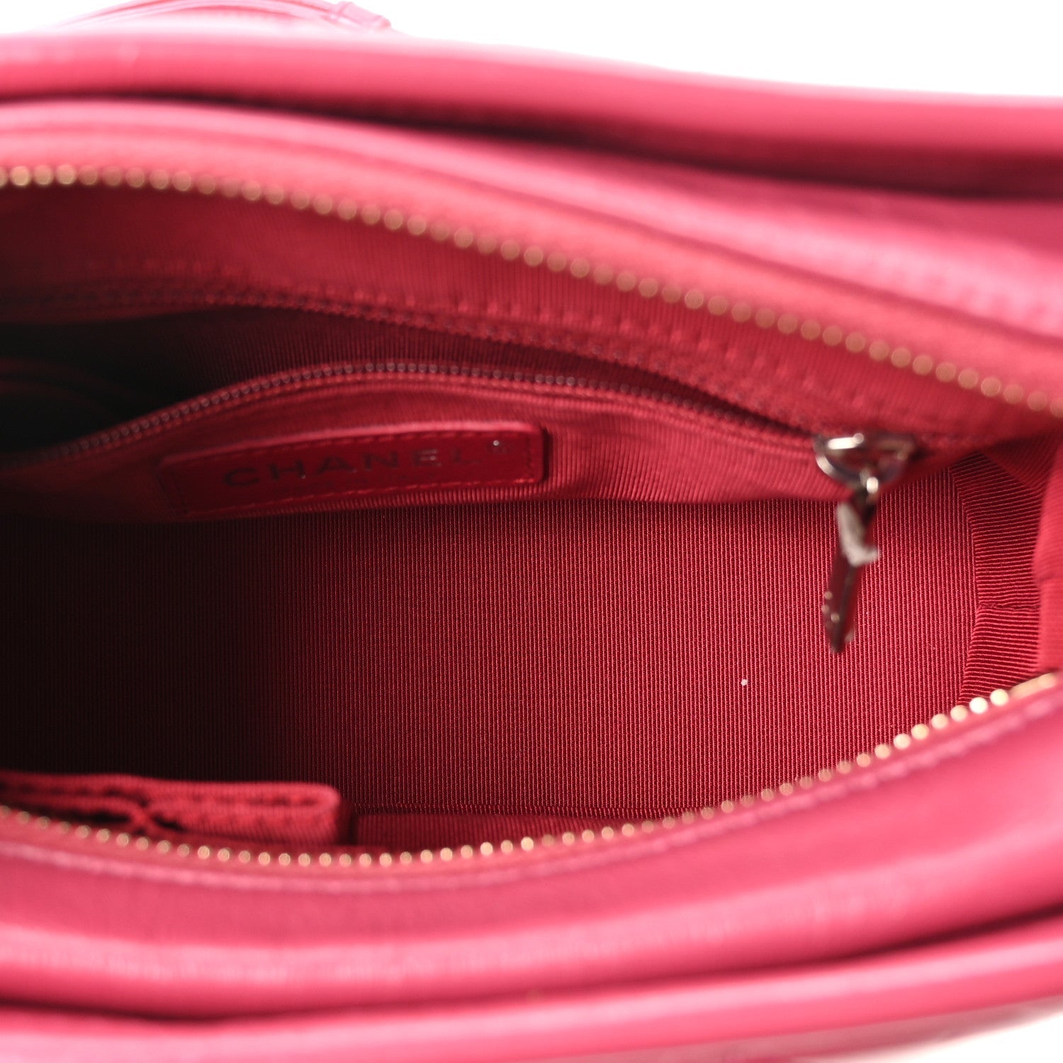 Aged Calfskin Quilted Small Gabrielle Hobo Fuchsia