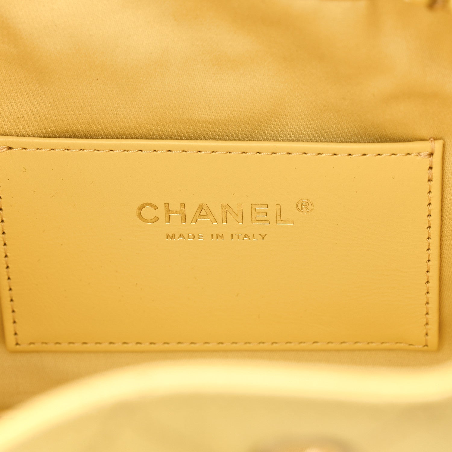 Caviar Quilted Mini Chanel 25 Handbag Yellow