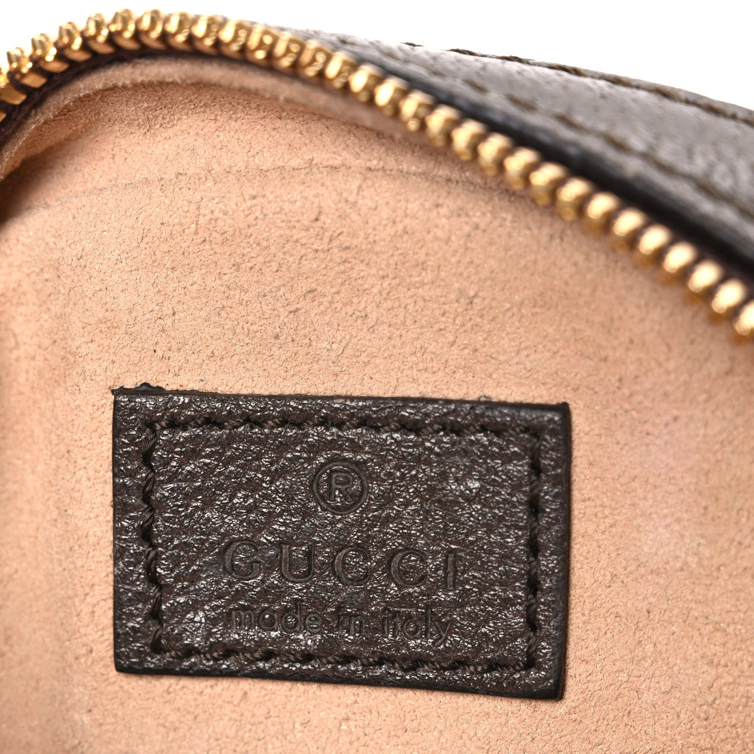 GG Supreme Monogram Web Mini Ophidia Round Shoulder Bag Brown