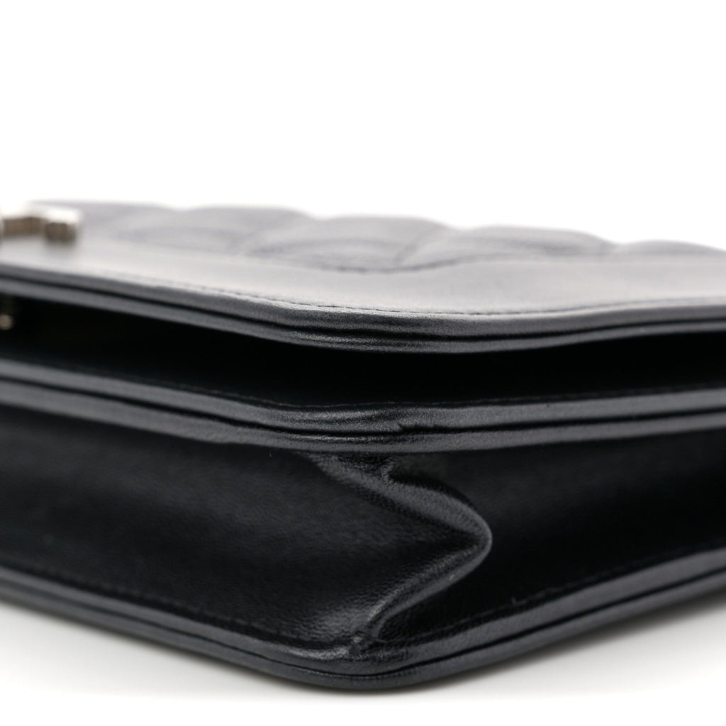 Caviar Quilted Vintage Mademoiselle Wallet On Chain WOC Black
